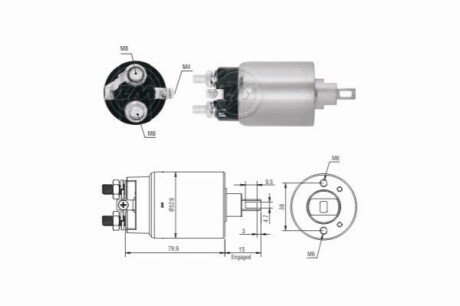 Втягуюче реле стартера ERA ZM3981