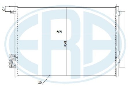 Радиатор кондиционера ERA 667271