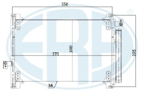 Радиатор кондиционера ERA 667273
