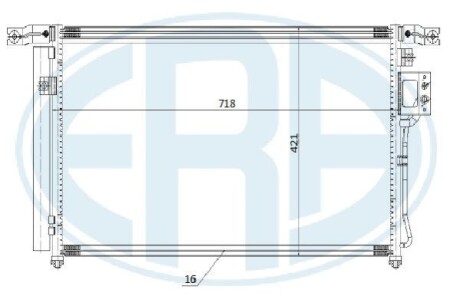 Радiатор кондицiонера ERA 667267