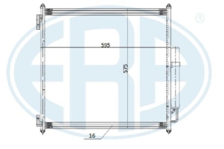 Радіатор кондиціонера ERA 667262