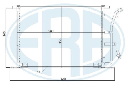 Радиатор кондиционера ERA 667206