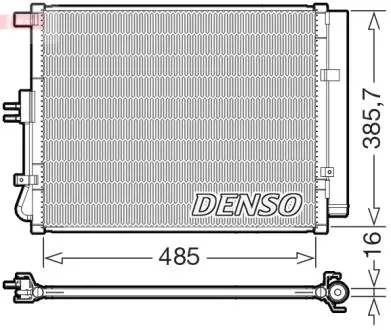 Радиатор кондиционера DENSO DCN43007