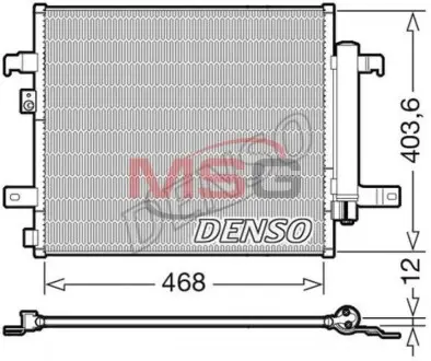 Радиатор кондиционера DENSO DCN09124