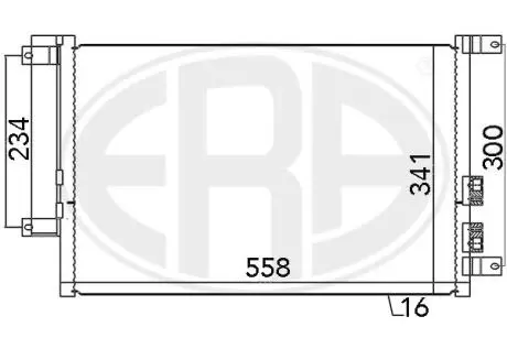 Радиатор кондиционера ERA 667037