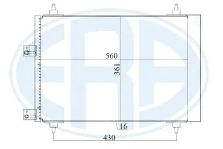 Радиатор кондиционера ERA 667160
