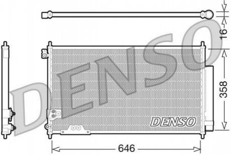 Радиатор кондиционера DENSO DCN40009