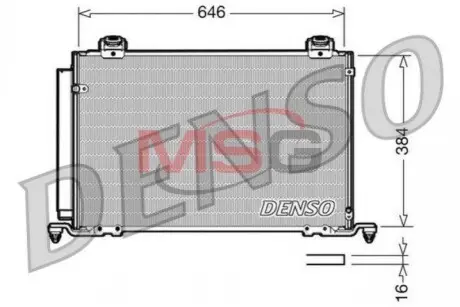 Радиатор кондиционера DENSO DCN50027