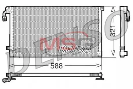 Радиатор кондиционера DENSO DCN07004