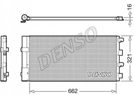 Радіатор кондиціонера DENSO DCN37003