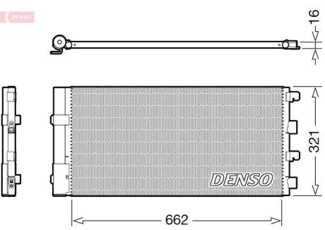 Радиатор кондиционера DENSO DCN37003