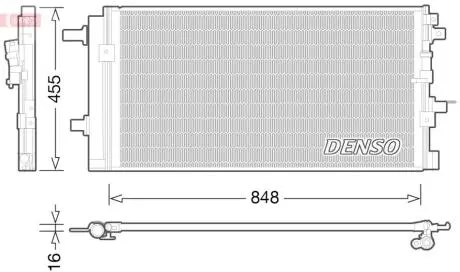 Радиатор кондиционера DENSO DCN02023