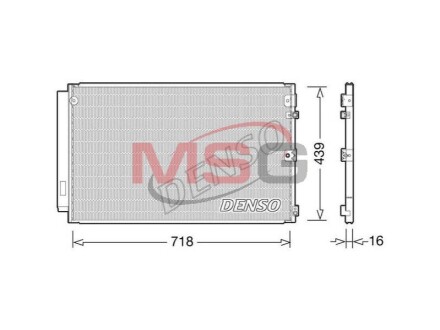 Радиатор кондиционера DENSO DCN51011