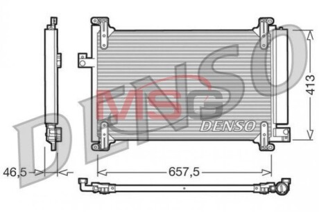 Радиатор кондиционера DENSO DCN09083 (фото 1)