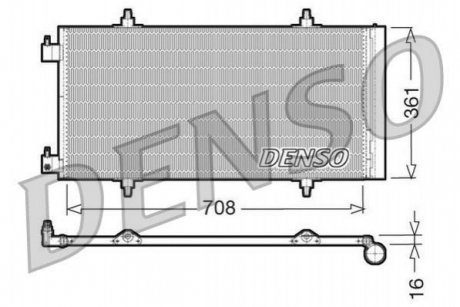 Радіатор кондиціонера DENSO DCN07011