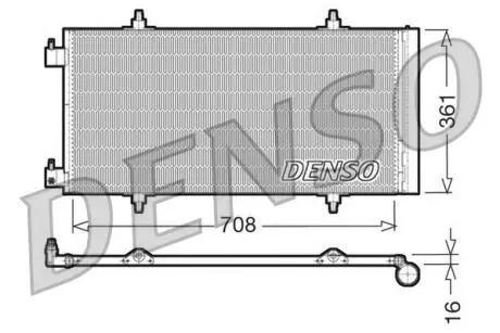 Радіатор кондиціонера DENSO DCN07011