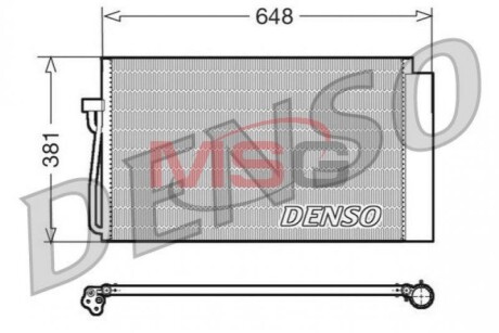 Радіатор кондиціонера DENSO DCN05017 (фото 1)