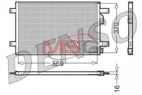 Радиатор кондиционера DENSO DCN32014