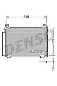 Радиатор кондиционера DENSO DCN50025