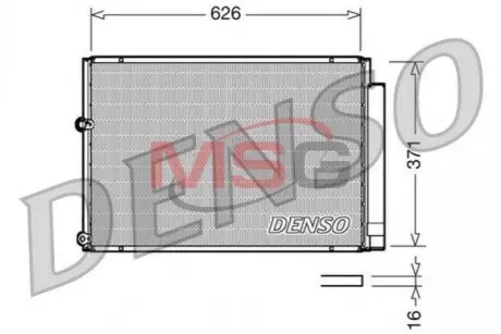 Радиатор кондиционера DENSO DCN50018