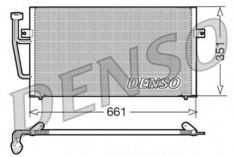 Радиатор кондиционера DENSO DCN33008