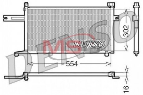 Радиатор кондиционера DENSO DCN46005