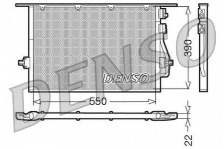 Радіатор кондиціонера DENSO DCN10014