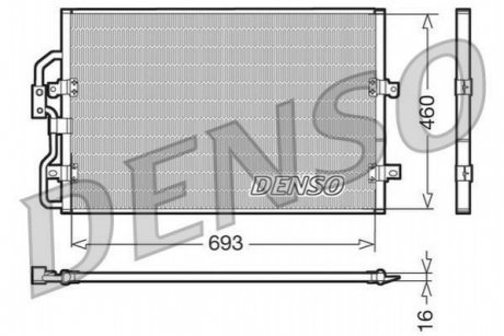 Радиатор кондиционера DENSO DCN07040