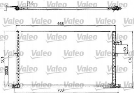 Радиатор кондиционера Valeo 817657