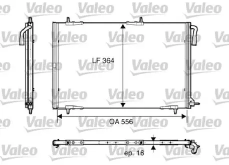 Радиатор кондиционера Valeo 818001 (фото 1)