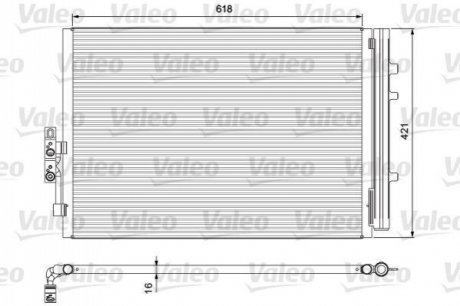 Радиатор кондиционера Valeo 814387