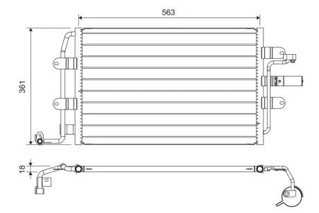 Радиатор кондиционера Valeo 817427