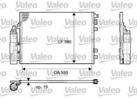 Радиатор кондиционера Valeo 817661