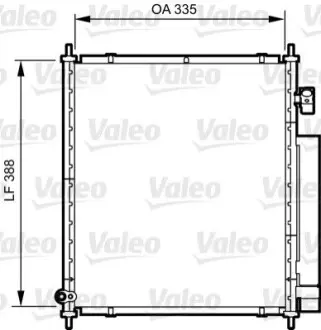 Радіатор кондиціонера Valeo 814241