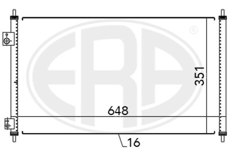 Радиатор кондиционера ERA 667095