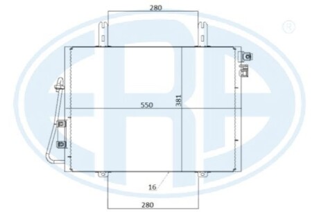 Радиатор кондиционера ERA 667211
