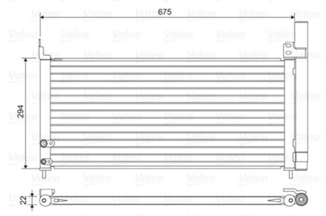 Радіатор кондиціонера Valeo 814464