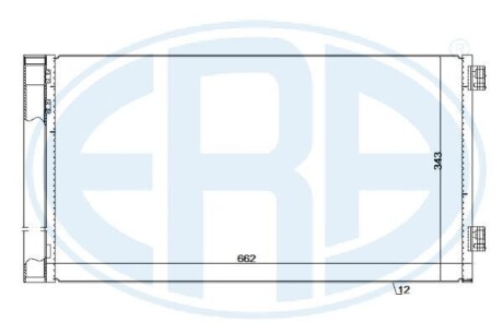 Радиатор кондиционера ERA 667249