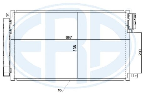 Радіатор кондиціонера ERA 667246