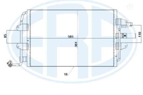 Радиатор кондиционера ERA 667243