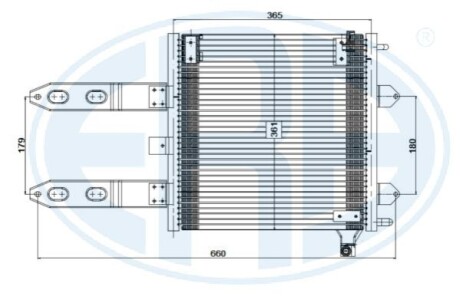 Радиатор кондиционера ERA 667225