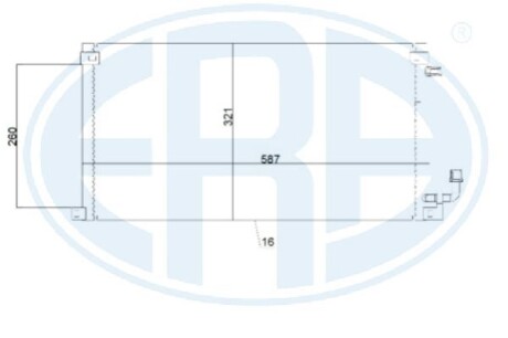 Радиатор кондиционера ERA 667222