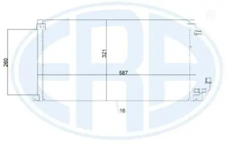 Радиатор кондиционера ERA 667222