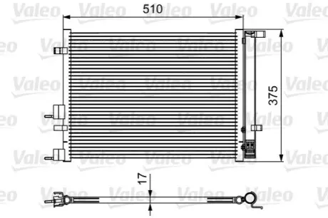 Радіатор кондиціонера Valeo 814435