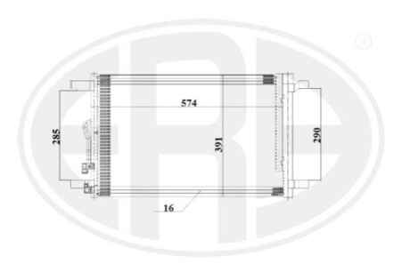 Радiатор кондицiонера ERA 667198