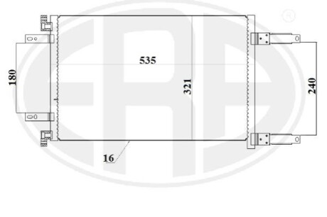 Радиатор кондиционера ERA 667227