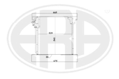 Радiатор кондицiонера ERA 667236
