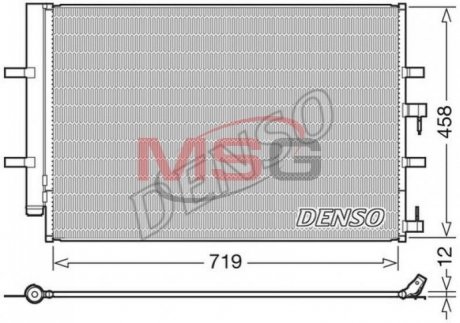 Радиатор кондиционера DENSO DCN10036 (фото 1)