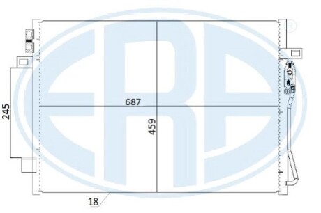 Радіатор кондиціонера ERA 667260