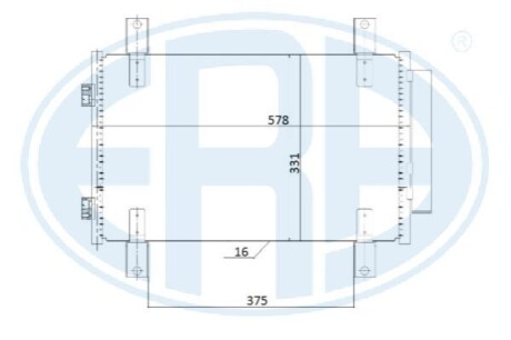 Радiатор кондицiонера ERA 667240